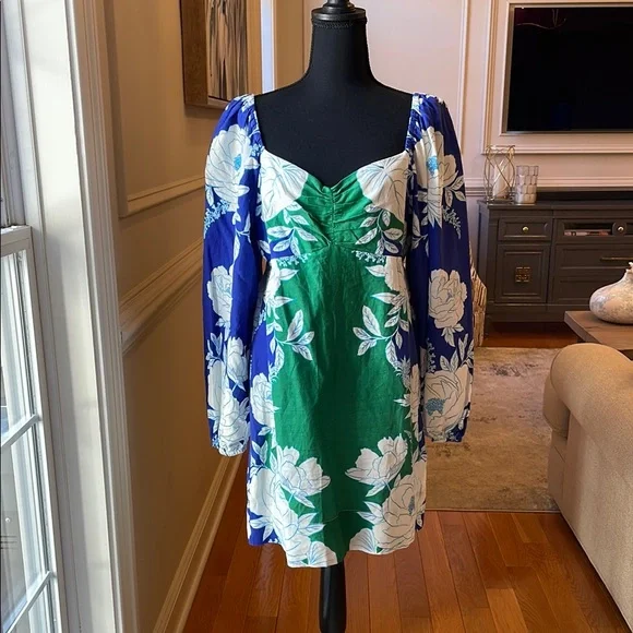 FARM Rio | Dresses | Farm Rio Blue White And Green Long Sleeve Puff Sundress | Poshmark FARM Rio | Dresses | Farm Rio Blue White And Green Long Sleeve Puff Sundress | Poshmark
